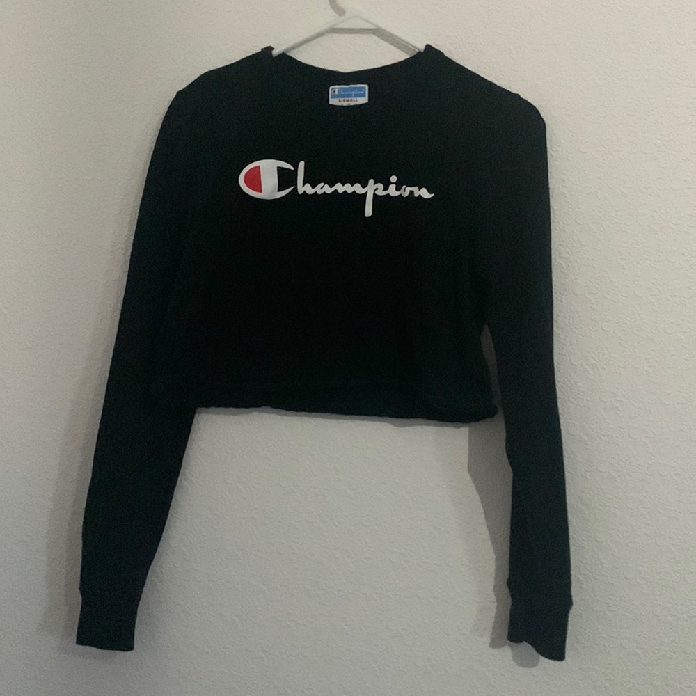 Champion Womens long sleeve cropped tee Xtra-small